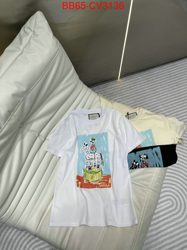 Clothing-Gucci online sale ID: CV3136 $: 65USD