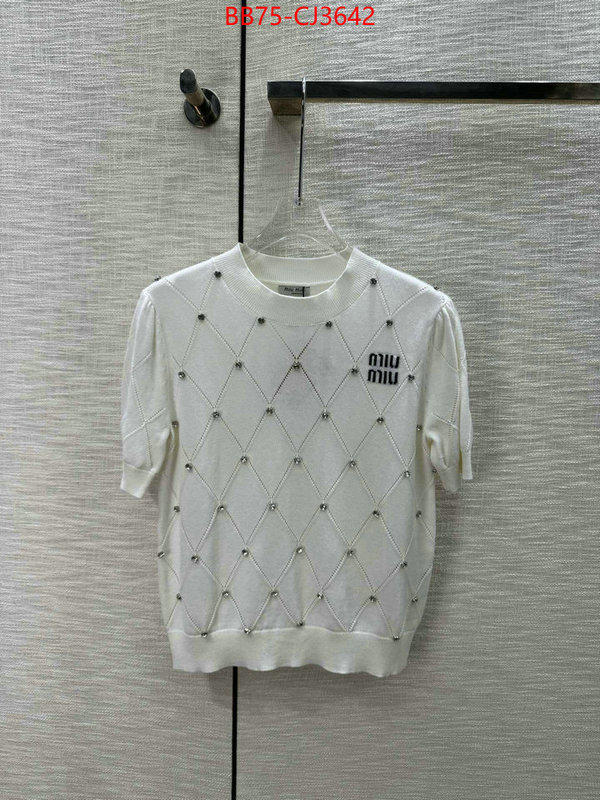 Clothing-MIU MIU aaaaa+ replica designer ID: CJ3642 $: 75USD