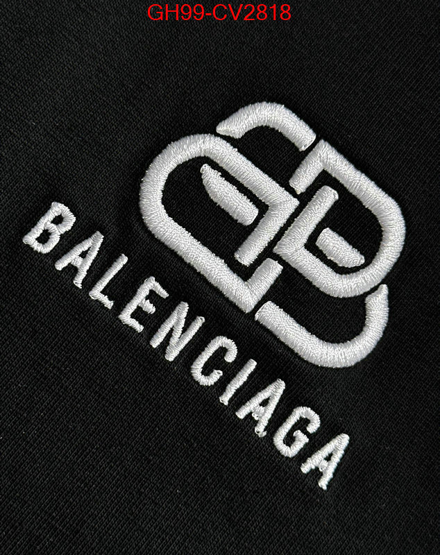 Clothing-Balenciaga mirror quality ID: CV2818 $: 99USD