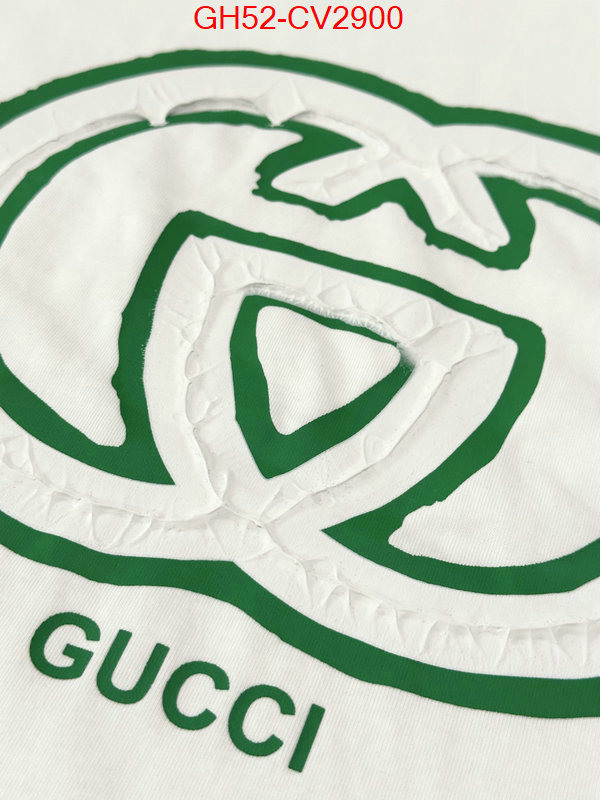 Clothing-Gucci designer replica ID: CV2900 $: 52USD