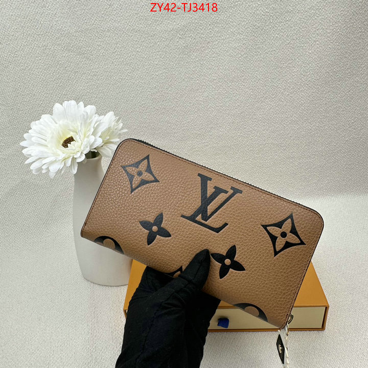 LV Bags(4A)-Wallet where quality designer replica ID: TJ3418 $: 42USD,