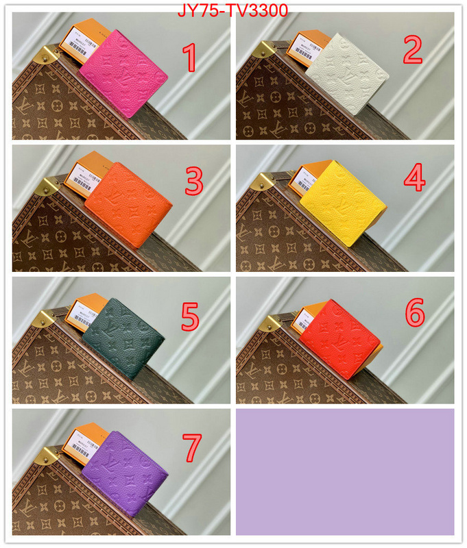 LV Bags(TOP)-Wallet buy cheap ID: TV3300 $: 75USD,