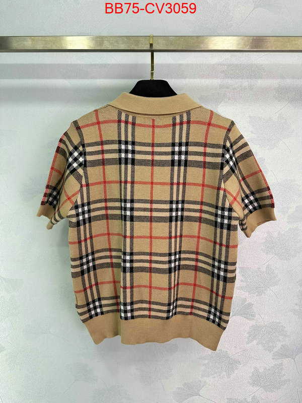 Clothing-Burberry exclusive cheap ID: CV3059 $: 75USD