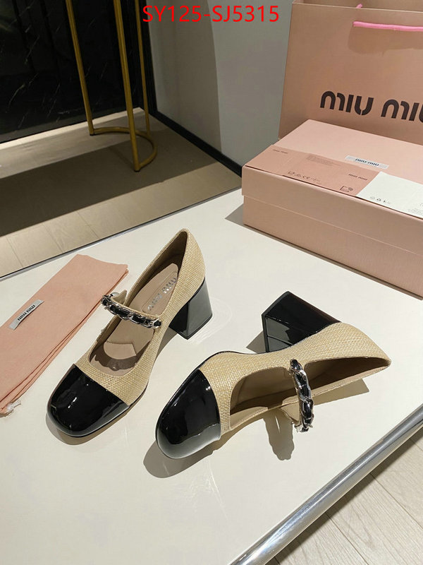 Women Shoes-Miu Miu luxury fake ID: SJ5315 $: 125USD