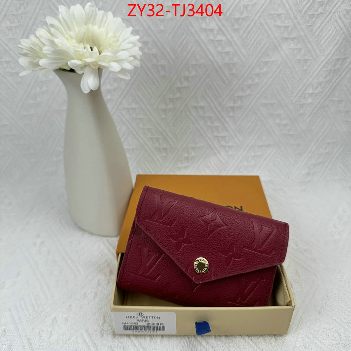 LV Bags(4A)-Wallet fake aaaaa ID: TJ3404 $: 32USD,