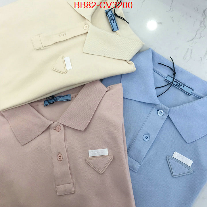 Clothing-Prada aaaaa class replica ID: CV3200 $: 82USD