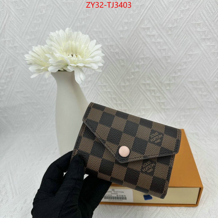 LV Bags(4A)-Wallet replica 1:1 ID: TJ3403 $: 32USD,