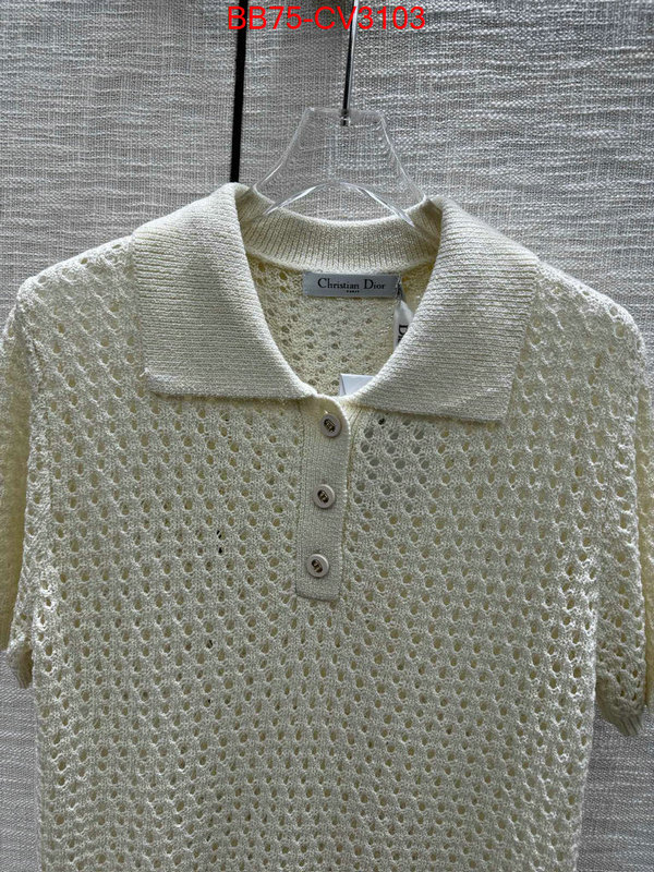 Clothing-Dior designer 7 star replica ID: CV3103 $: 75USD
