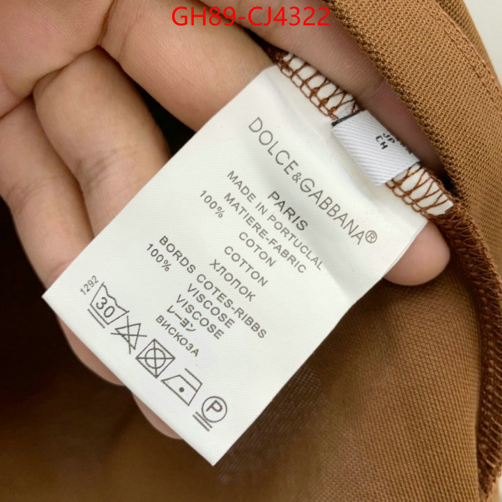 Clothing-DG replica 2024 perfect luxury ID: CJ4322 $: 89USD