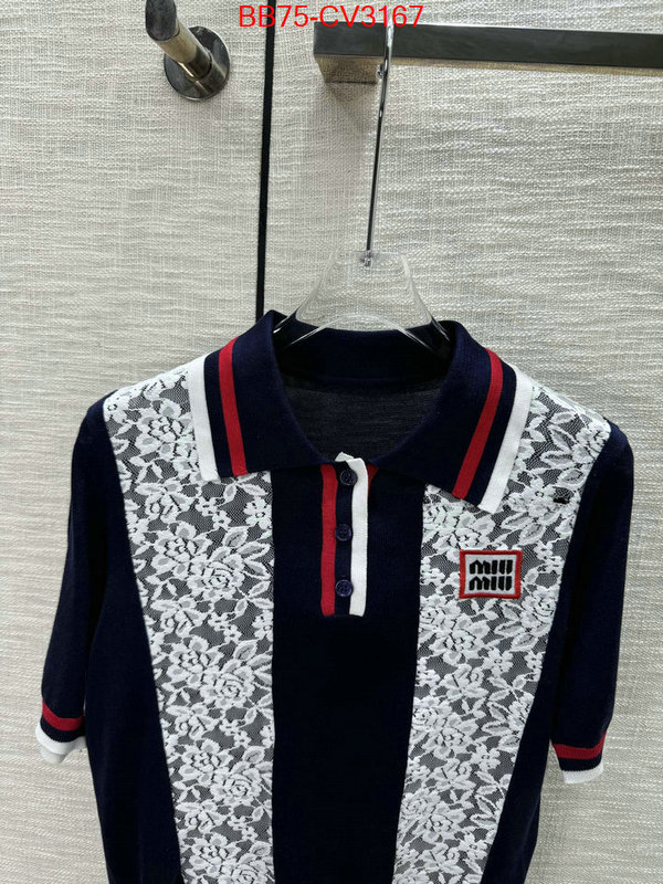 Clothing-MIU MIU high quality happy copy ID: CV3167 $: 75USD