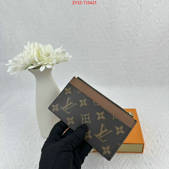 LV Bags(4A)-Wallet replica sale online ID: TJ3421 $: 32USD,