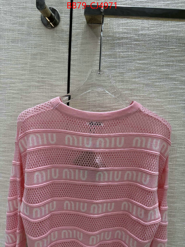 Clothing-MIU MIU top fake designer ID: CJ4971 $: 79USD