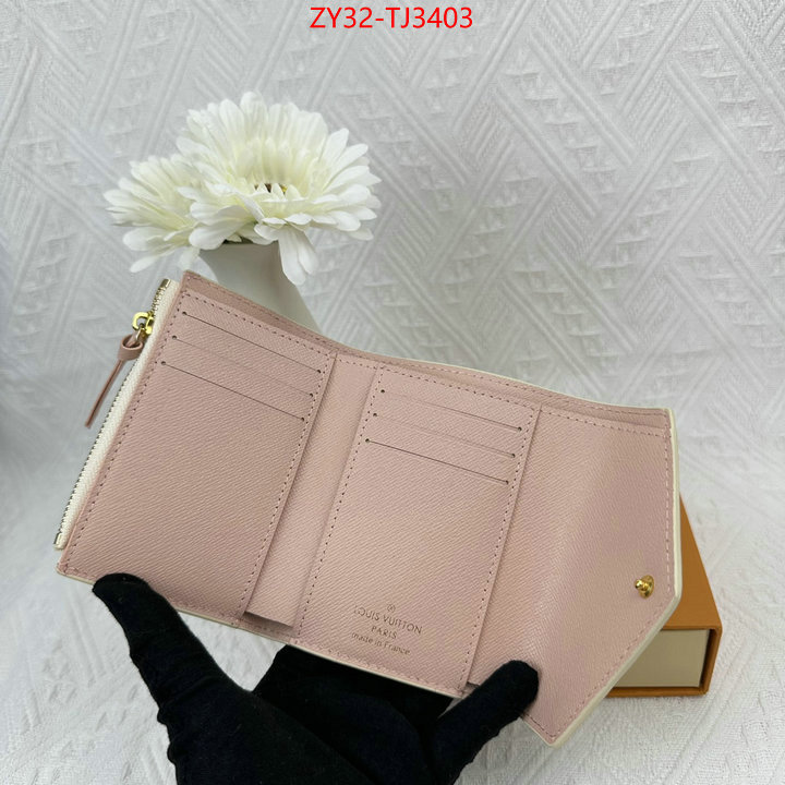 LV Bags(4A)-Wallet replica 1:1 ID: TJ3403 $: 32USD,