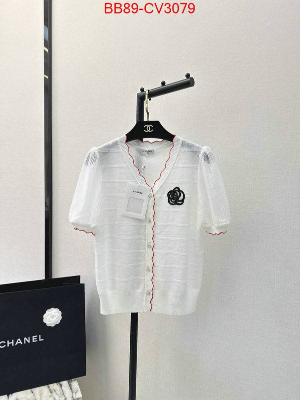 Clothing-Chanel wholesale replica shop ID: CV3079 $: 89USD