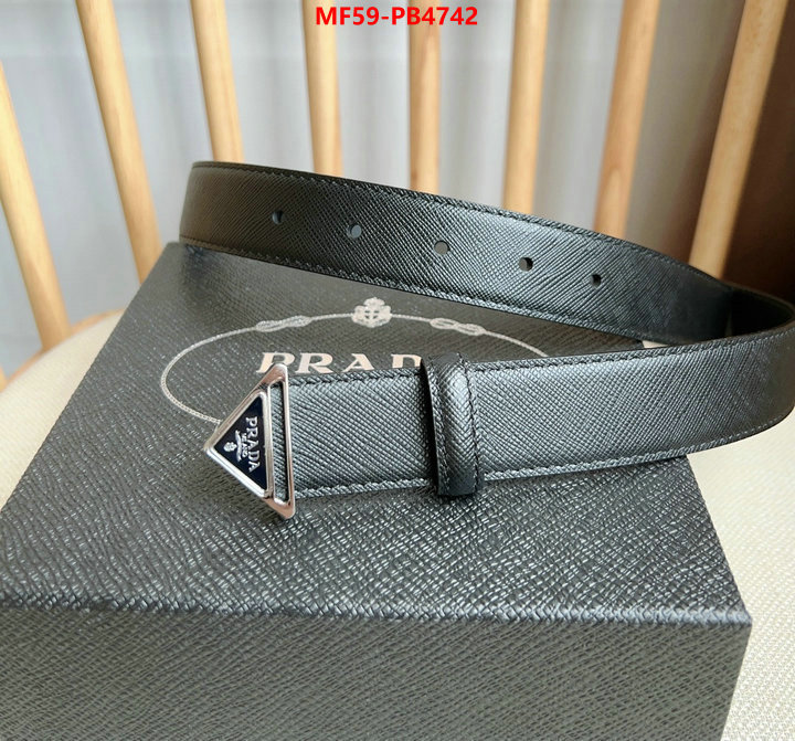 Belts-Prada how to start selling replica ID: PB4742 $: 59USD