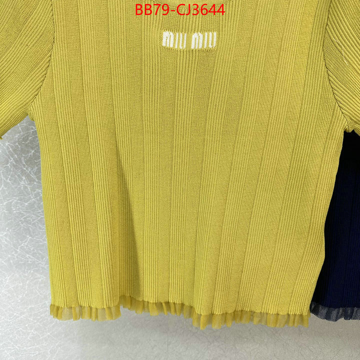 Clothing-MIU MIU buy 1:1 ID: CJ3644 $: 79USD