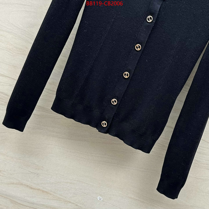 Clothing-Gucci luxury fashion replica designers ID: CB2006 $: 119USD