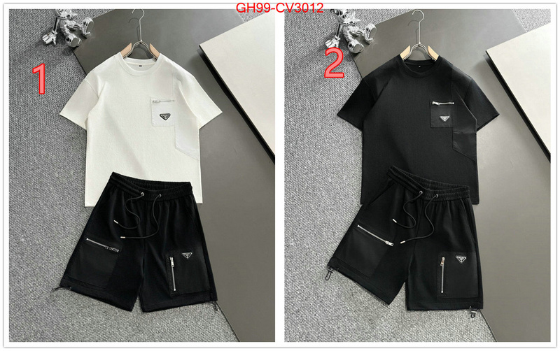 Clothing-Prada designer wholesale replica ID: CV3012 $: 99USD
