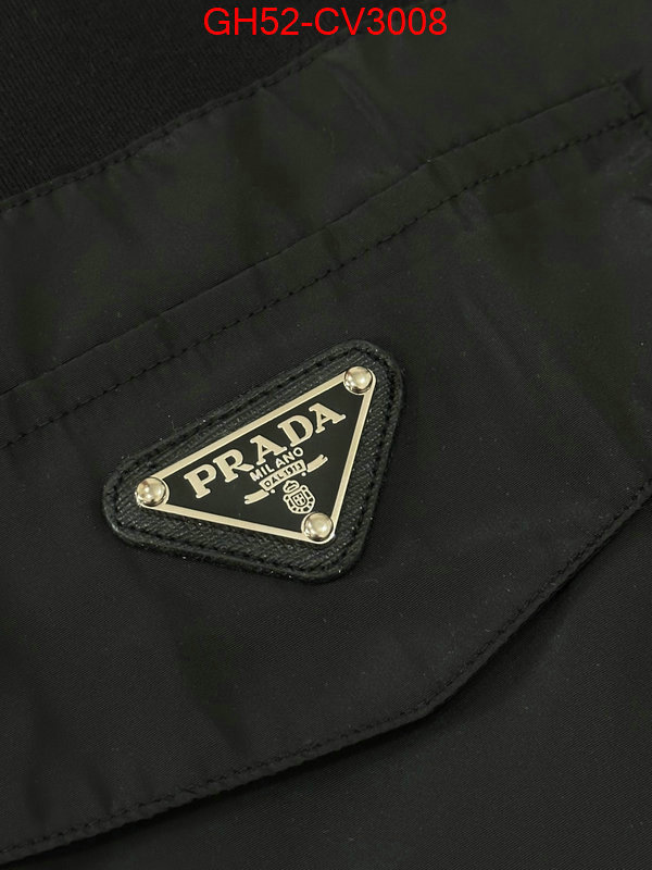 Clothing-Prada online sale ID: CV3008 $: 52USD
