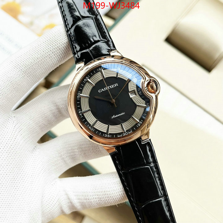 Watch(TOP)-Cartier luxury fake ID: WJ3484 $: 199USD