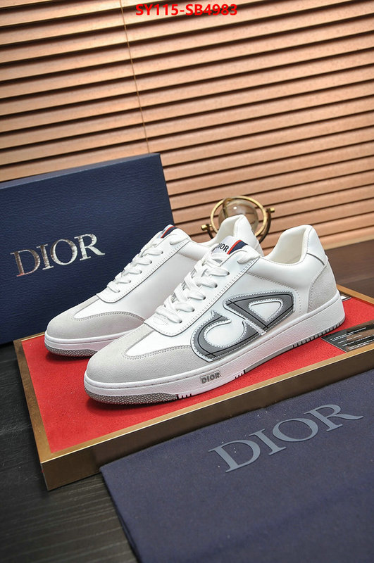 Men shoes-Dior perfect quality designer replica ID: SB4983 $: 115USD