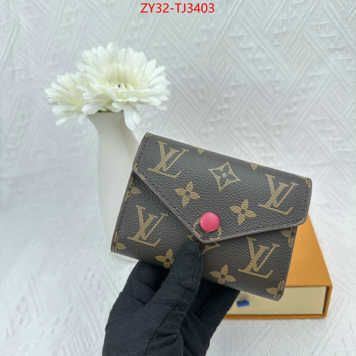 LV Bags(4A)-Wallet replica 1:1 ID: TJ3403 $: 32USD,