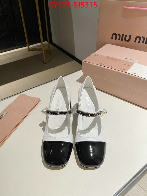 Women Shoes-Miu Miu luxury fake ID: SJ5315 $: 125USD