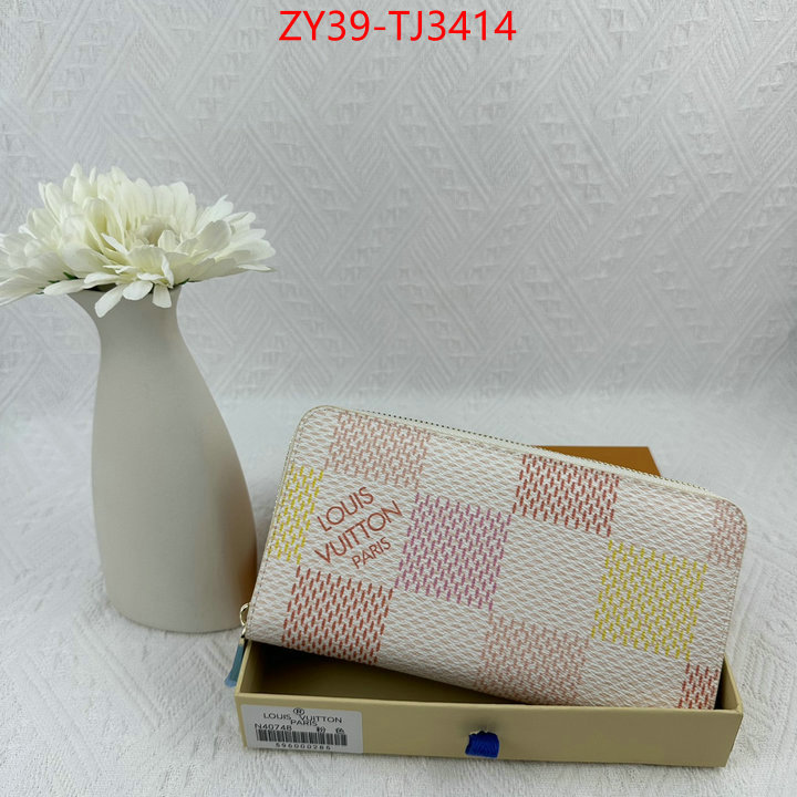 LV Bags(4A)-Wallet luxury fake ID: TJ3414 $: 39USD,