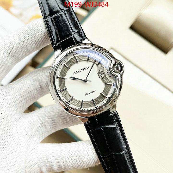 Watch(TOP)-Cartier luxury fake ID: WJ3484 $: 199USD