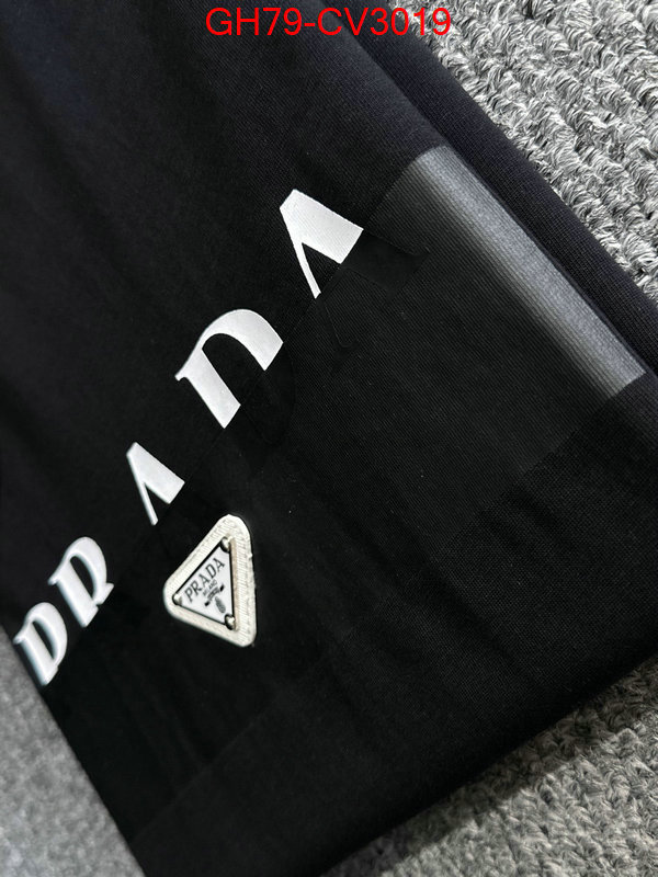 Clothing-Prada best knockoff ID: CV3019 $: 79USD