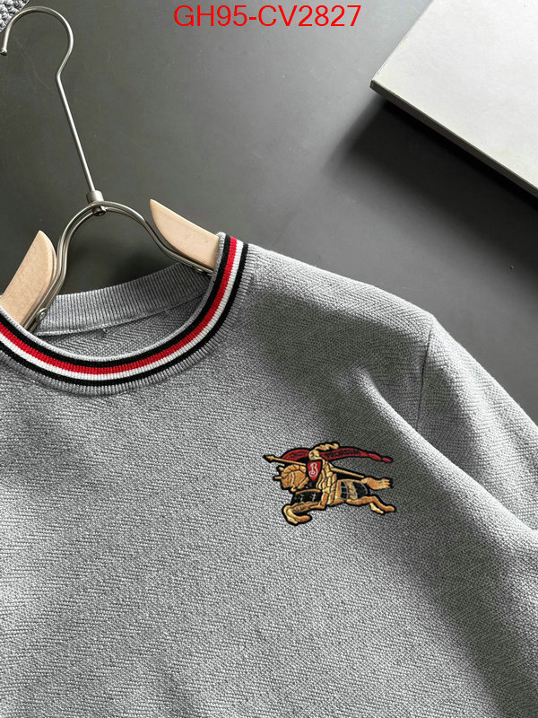 Clothing-Burberry designer fake ID: CV2827 $: 95USD