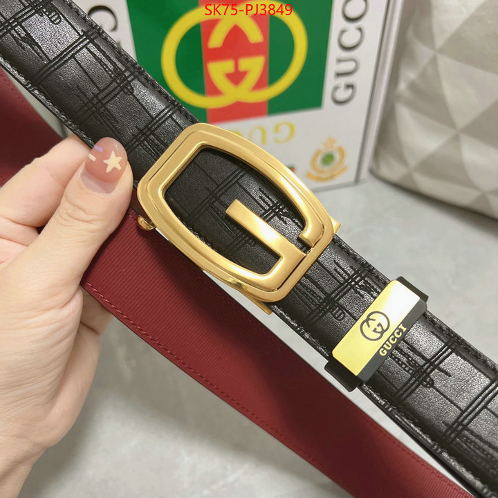 Belts-Gucci buy best high-quality ID: PJ3849 $: 75USD