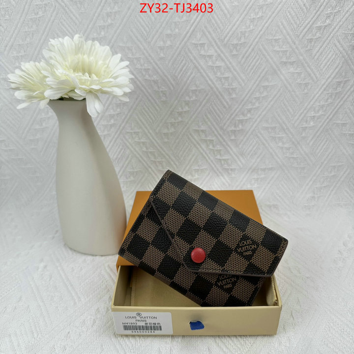 LV Bags(4A)-Wallet replica 1:1 ID: TJ3403 $: 32USD,