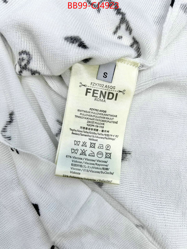 Clothing-Fendi luxury cheap replica ID: CJ4923 $: 99USD