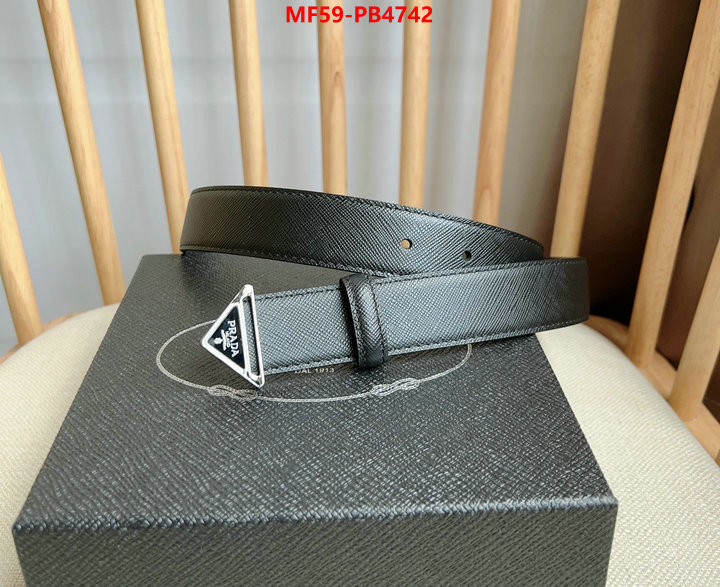 Belts-Prada how to start selling replica ID: PB4742 $: 59USD