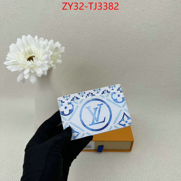 LV Bags(4A)-Wallet replica 1:1 high quality ID: TJ3382 $: 32USD,