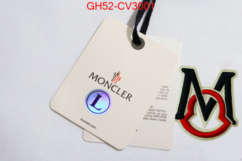 Clothing-Moncler the best quality replica ID: CV3001 $: 52USD