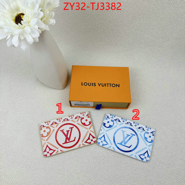 LV Bags(4A)-Wallet replica 1:1 high quality ID: TJ3382 $: 32USD,