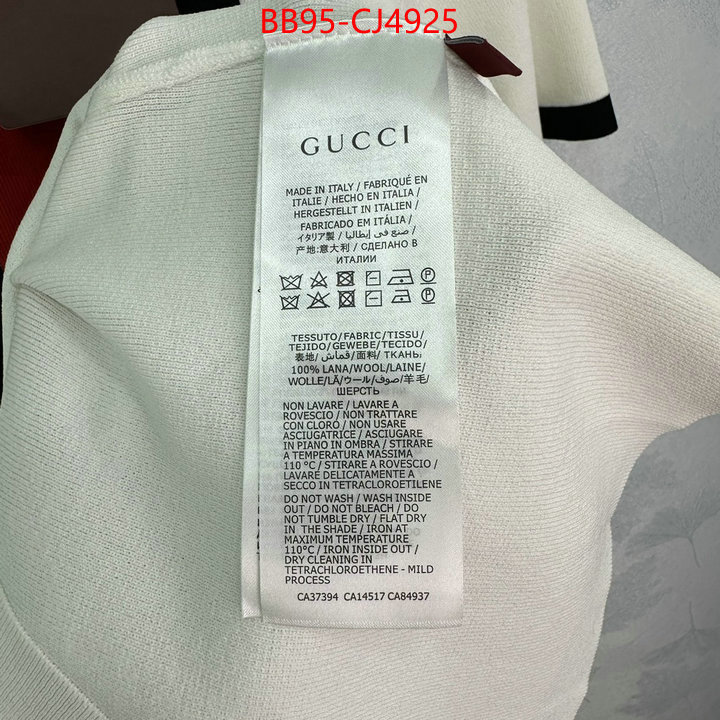 Clothing-Gucci wholesale sale ID: CJ4925 $: 95USD