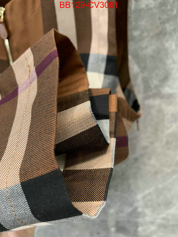 Clothing-Burberry the top ultimate knockoff ID: CV3061 $: 129USD