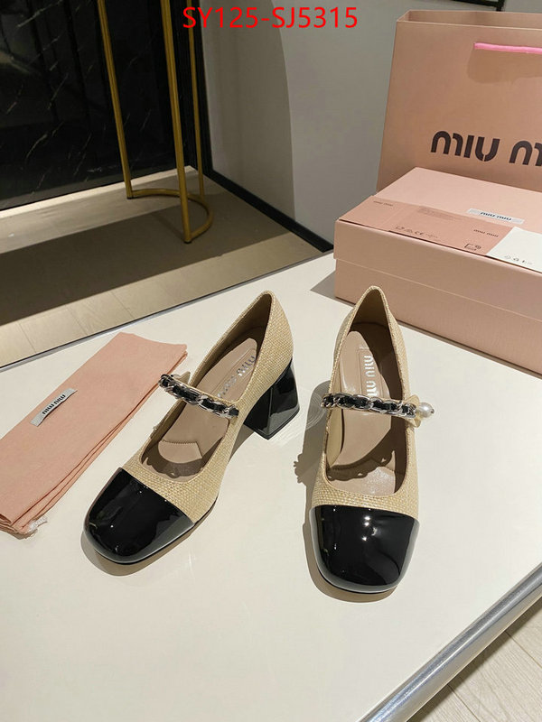 Women Shoes-Miu Miu luxury fake ID: SJ5315 $: 125USD