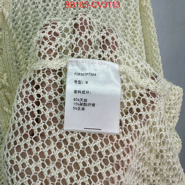 Clothing-Dior top quality website ID: CV3113 $: 105USD