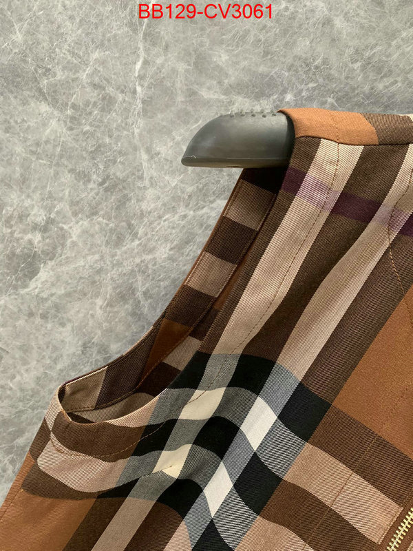 Clothing-Burberry the top ultimate knockoff ID: CV3061 $: 129USD