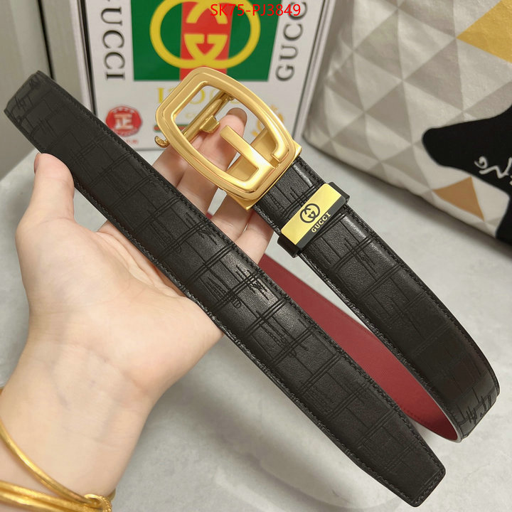 Belts-Gucci buy best high-quality ID: PJ3849 $: 75USD