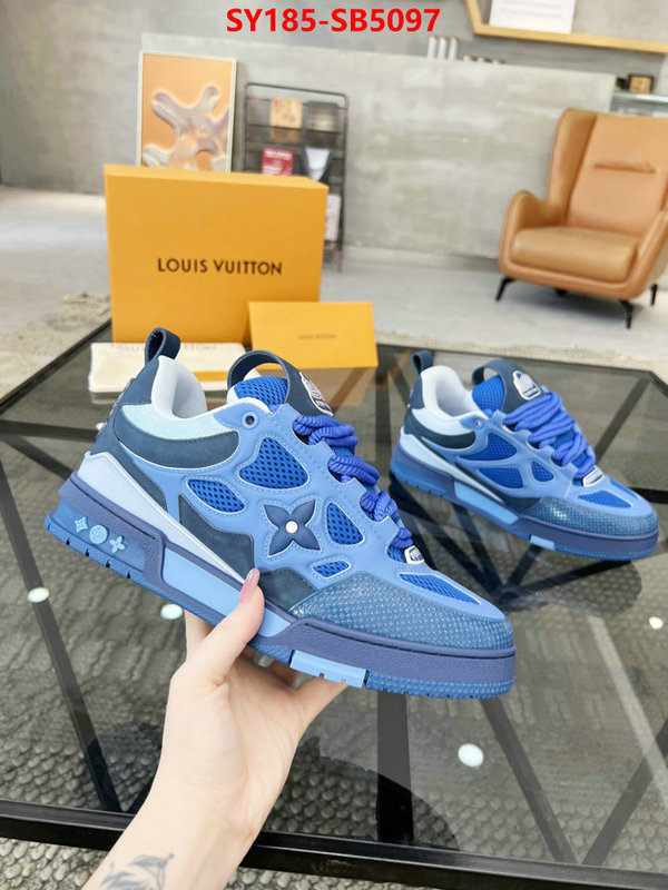 Men Shoes-LV top perfect fake ID: SB5097 $: 185USD