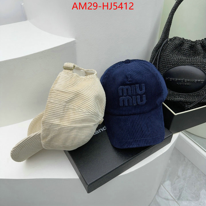 Cap(Hat)-Miu Miu 1:1 replica wholesale ID: HJ5412 $: 29USD