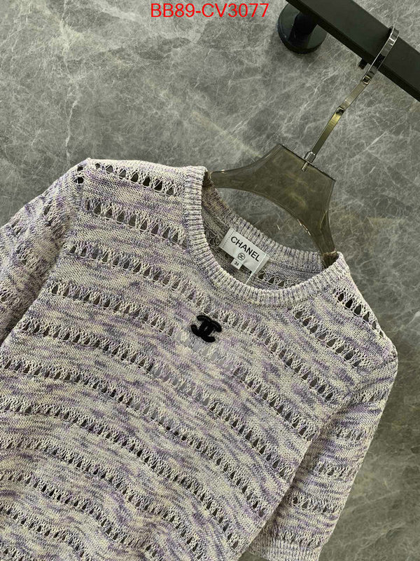 Clothing-Chanel what is aaaaa quality ID: CV3077 $: 89USD