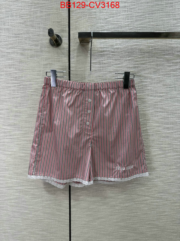 Clothing-MIU MIU replica 1:1 high quality ID: CV3168 $: 129USD
