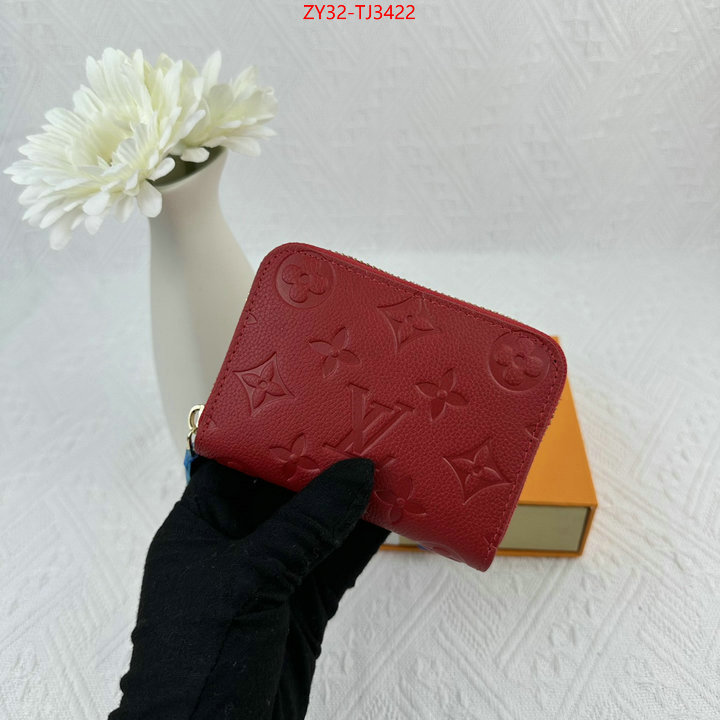 LV Bags(4A)-Wallet how to find designer replica ID: TJ3422 $: 32USD,