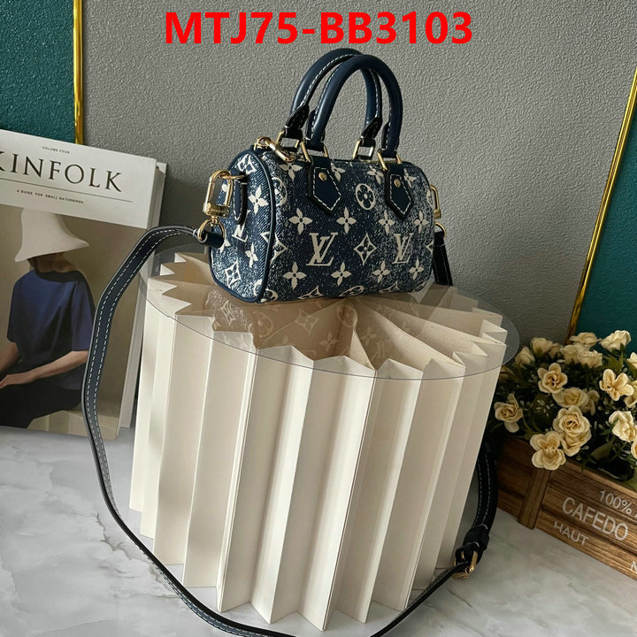 LV Bags(4A)-Speedy- aaaaa replica ID: BB3103 $: 75USD,